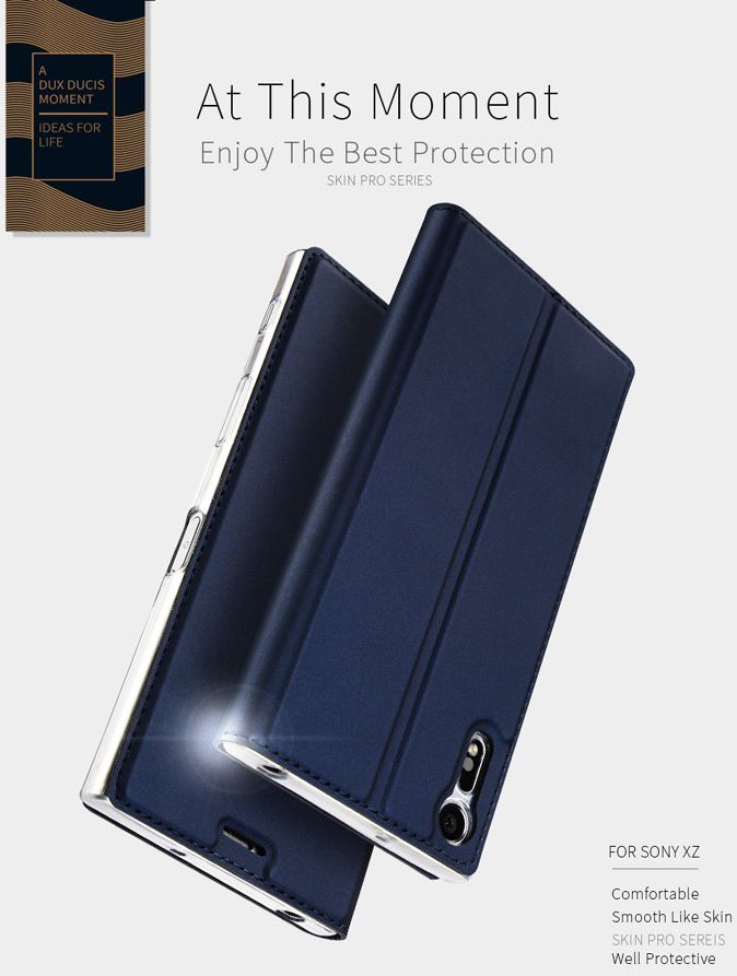 Dux Ducis Sony Xperia XZ / XZs Bookcase Hoesje Blauw afbeelding 12