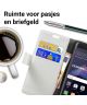 Huawei P8 Lite (2017) Portemonnee Hoesje Wit