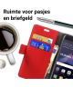Huawei P8 Lite (2017) Portemonnee Hoesje Rood