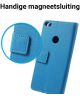Huawei P8 Lite (2017) Portemonnee Hoesje Blauw
