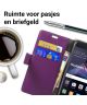 Huawei P8 Lite (2017) Portemonnee Hoesje Paars