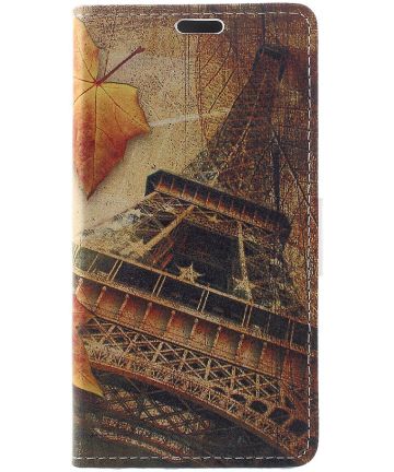 Huawei P8 Lite (2017) Wallet Case met Print Eiffeltoren Hoesjes
