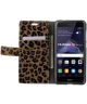 Huawei P8 Lite (2017) Wallet Case met Print Leopard