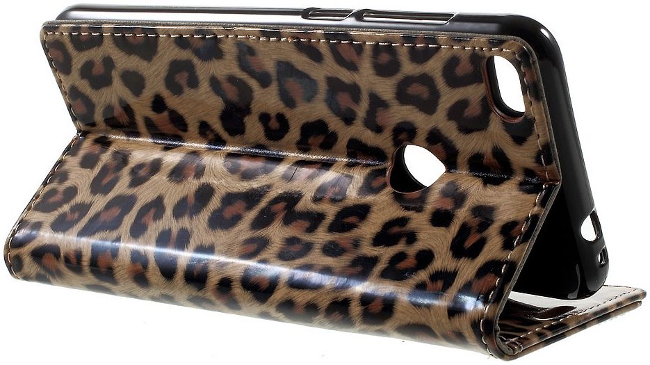 Huawei P8 Lite (2017) Wallet Case met Print Leopard afbeelding 3