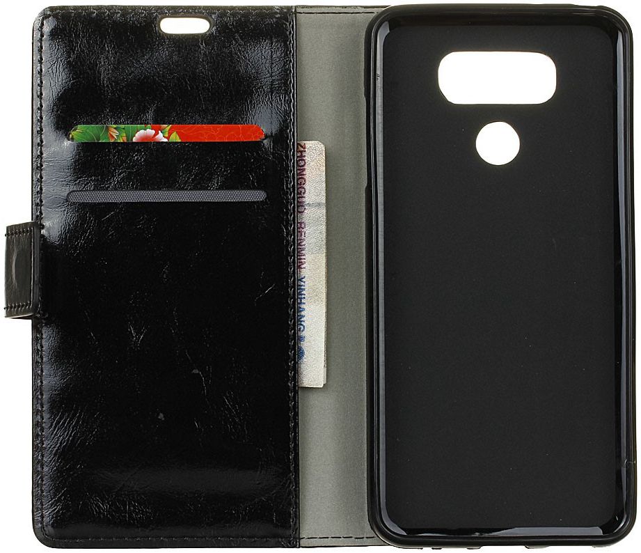 LG G6 Portemonnee Hoesje Zwart afbeelding 7