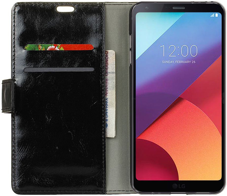 LG G6 Portemonnee Hoesje Zwart afbeelding 1
