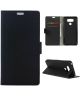 LG G6 Portemonnee Hoesje met Standaard Zwart
