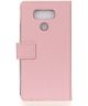 LG G6 Stijlvol Portemonnee Hoesje Roze