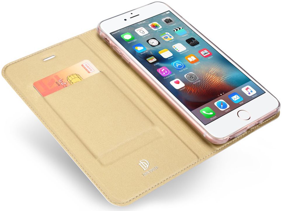 Dux Ducis Apple iPhone 6(S) Bookcase Hoesje Goud afbeelding 2