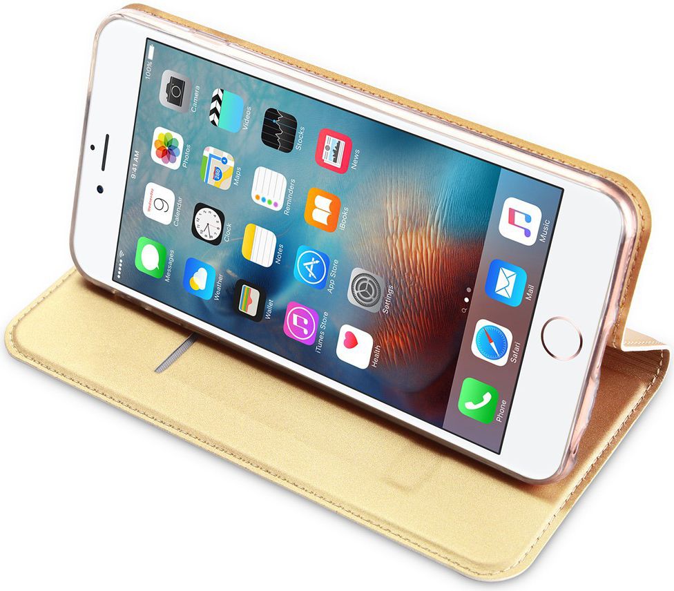 Dux Ducis Apple iPhone 6(S) Bookcase Hoesje Goud afbeelding 4