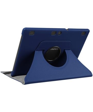 Lenovo Tab 2 A10-70 Rotary Stand Case Donker Blauw Hoesjes