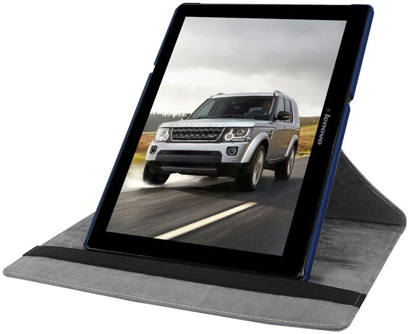 Lenovo Tab 2 A10-70 Rotary Stand Case Donker Blauw afbeelding 5