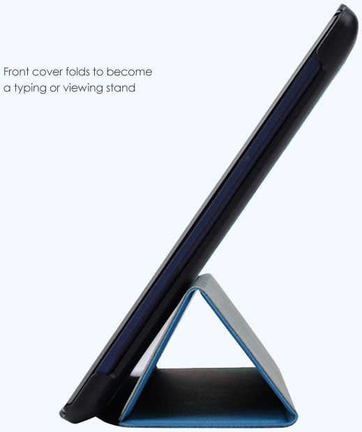 Lenovo Tab 2 A10-70 Tri-Fold Flip Cover Blauw afbeelding 3