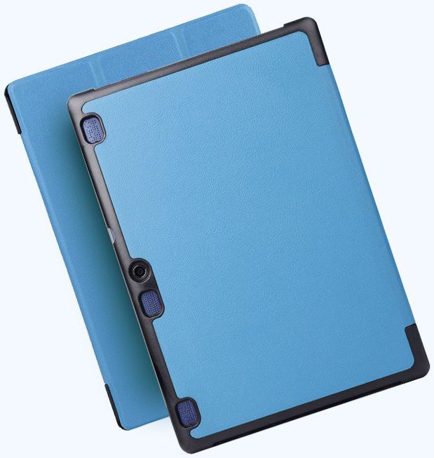 Lenovo Tab 2 A10-70 Tri-Fold Flip Cover Blauw afbeelding 4