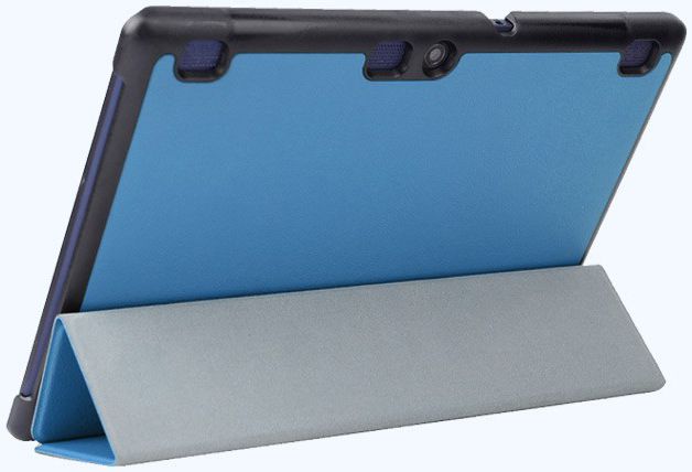 Lenovo Tab 2 A10-70 Tri-Fold Flip Cover Blauw afbeelding 7