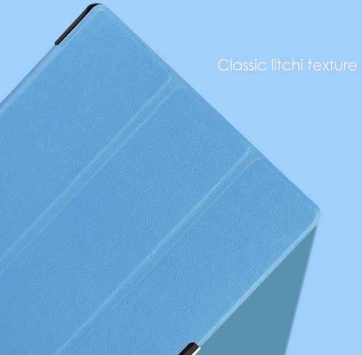 Lenovo Tab 2 A10-70 Tri-Fold Flip Cover Blauw afbeelding 8