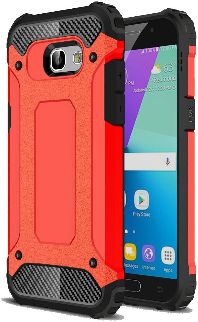 Samsung Galaxy A5 (2017) Hybride Beschermhoesje Rood afbeelding 1