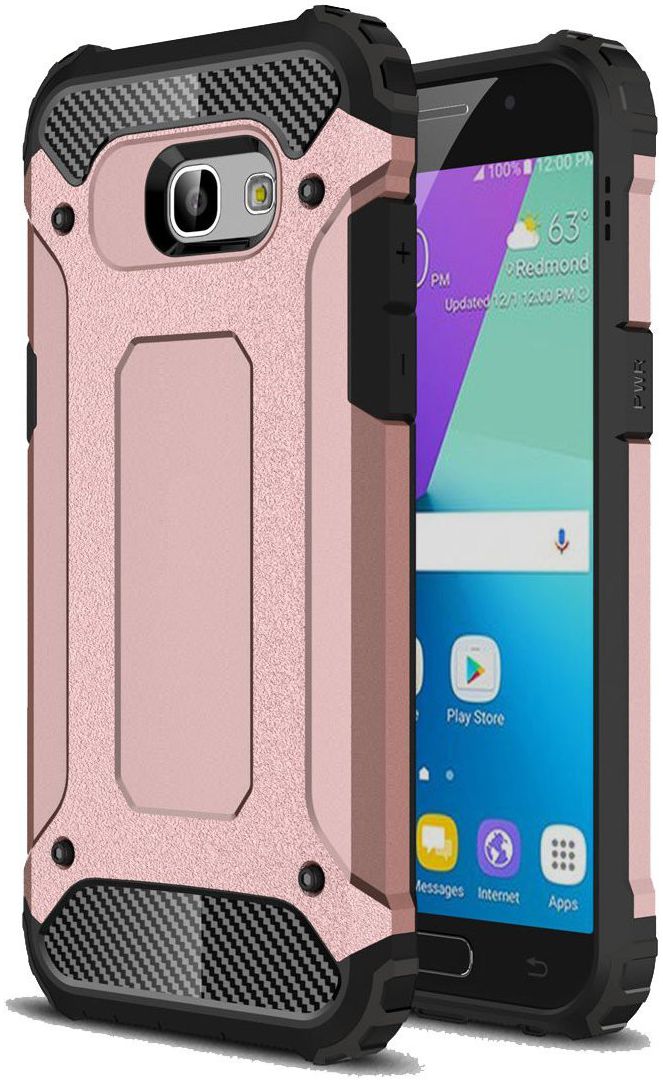 Samsung Galaxy A5 (2017) Hybride Beschermhoesje Roze Goud afbeelding 1