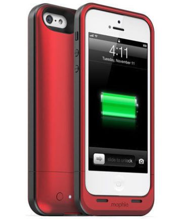 Mophie Juice Pack Air Battery Case Apple iPhone 5 / 5S Rood Hoesjes