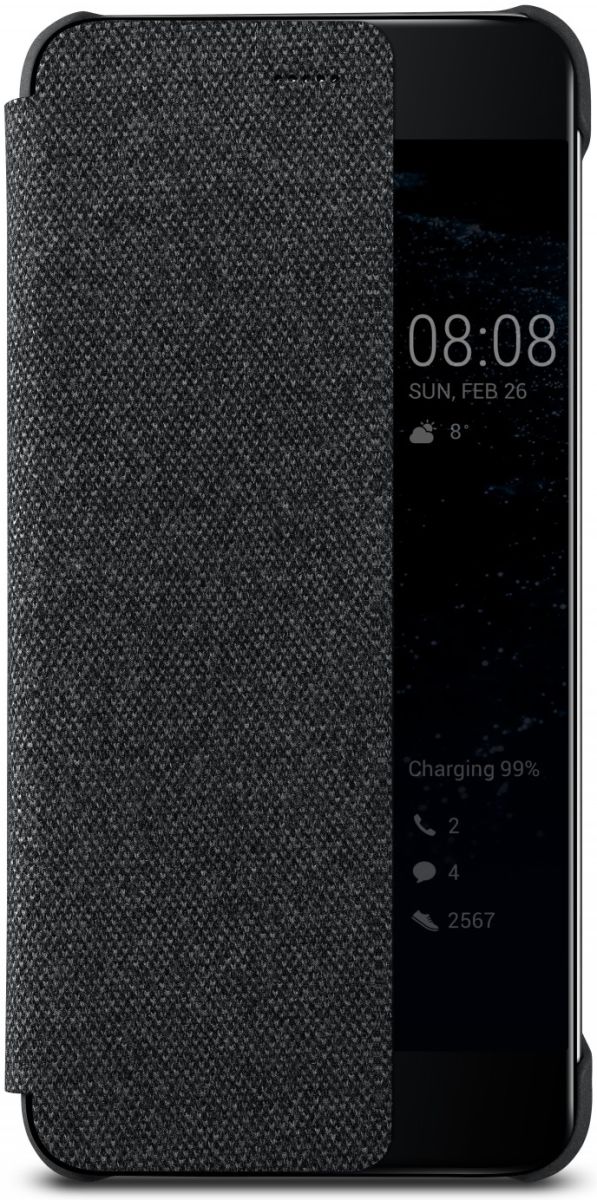 Origineel Huawei P10 Hoesje View Cover Dark Grey afbeelding 2
