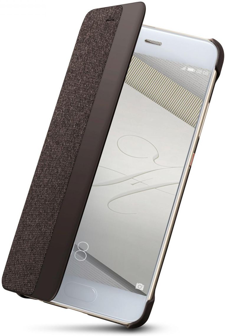 Origineel Huawei  P10 Plus Hoesje View Cover Bruin afbeelding 2