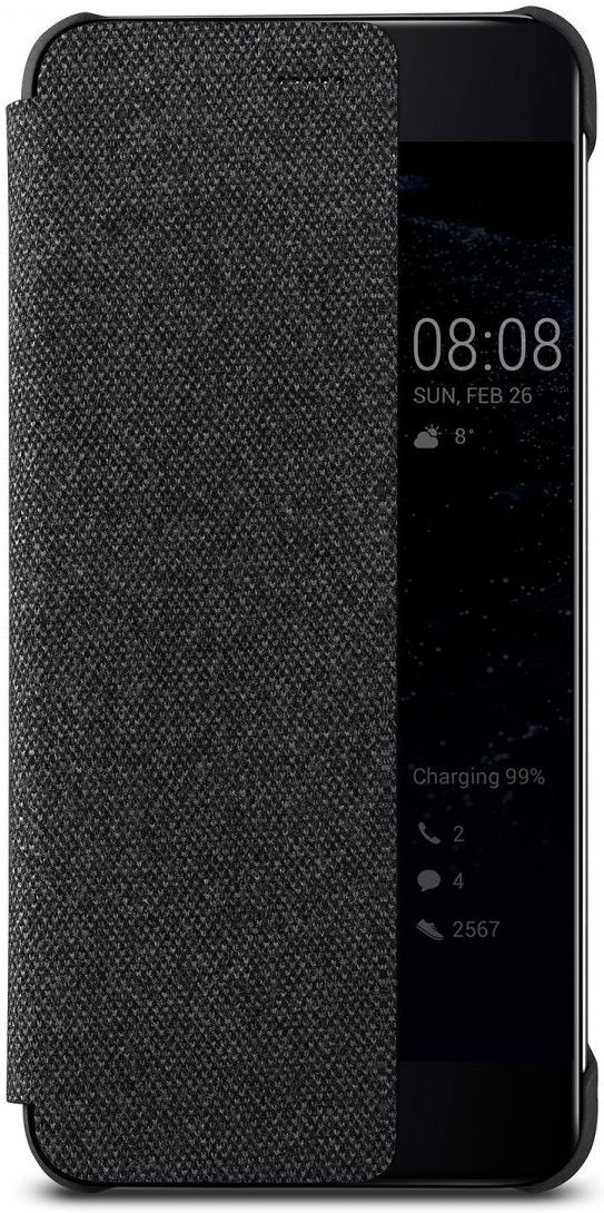 Origineel Huawei  P10 Plus Hoesje View Cover Donker Grijs afbeelding 1