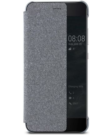 Origineel Huawei P10 Plus Hoesje View Cover Grijs Hoesjes