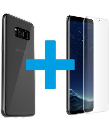 Otterbox Clearly Protected Skin + Alpha Glass Samsung Galaxy S8 Hoesjes