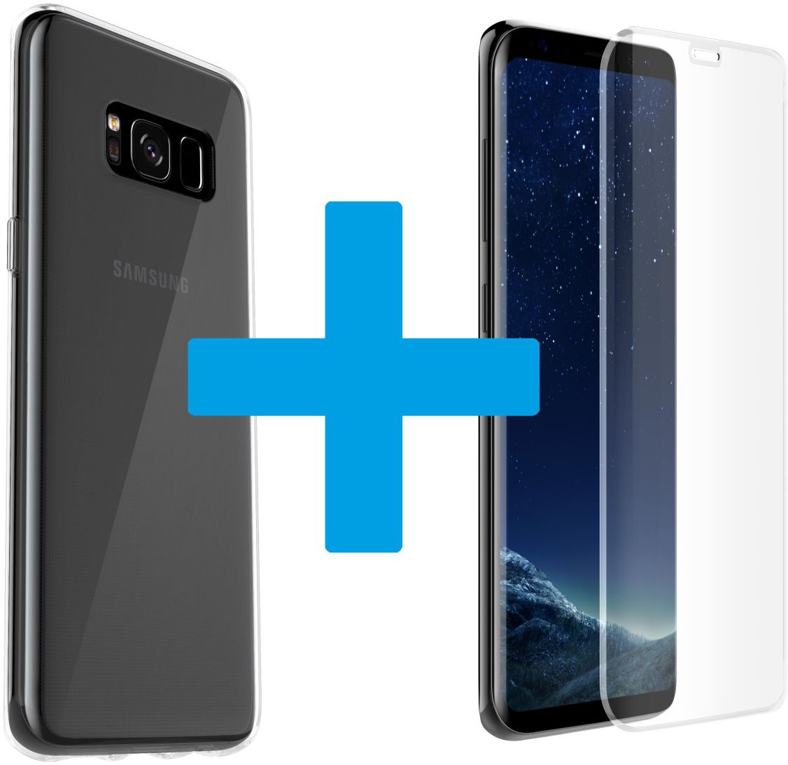 Otterbox Clearly Protected Skin + Alpha Glass Samsung Galaxy S8 afbeelding 1