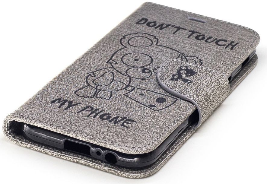 Samsung Galaxy A5 (2017) Portemonnee Hoesje Dont Touch Beer Grijs afbeelding 8