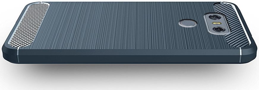 LG G6 Geborsteld TPU Hoesje Blauw afbeelding 2