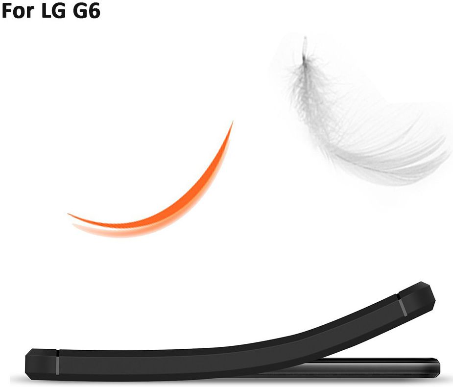 LG G6 Geborsteld TPU Hoesje Zwart afbeelding 6