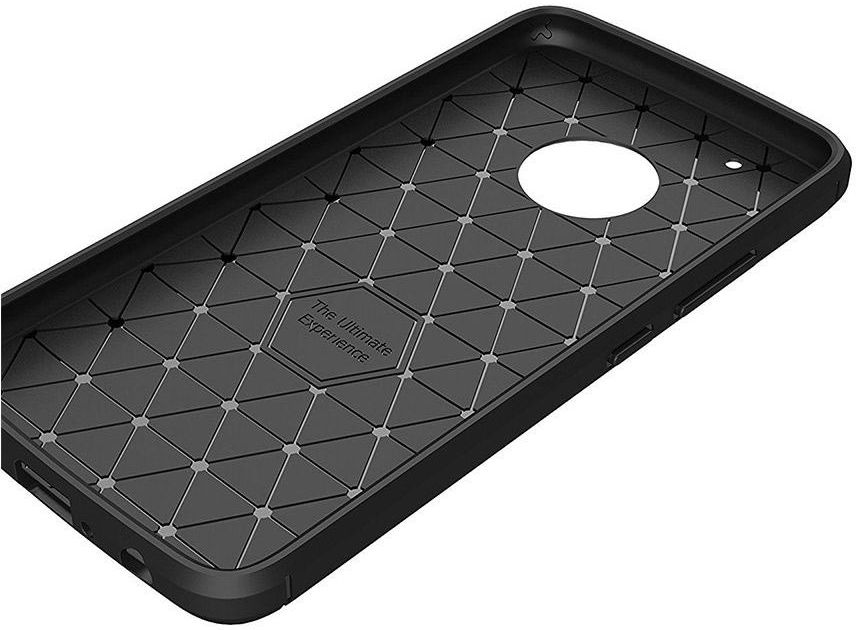 Motorola Moto G5 Geborsteld TPU Hoesje Zwart afbeelding 6