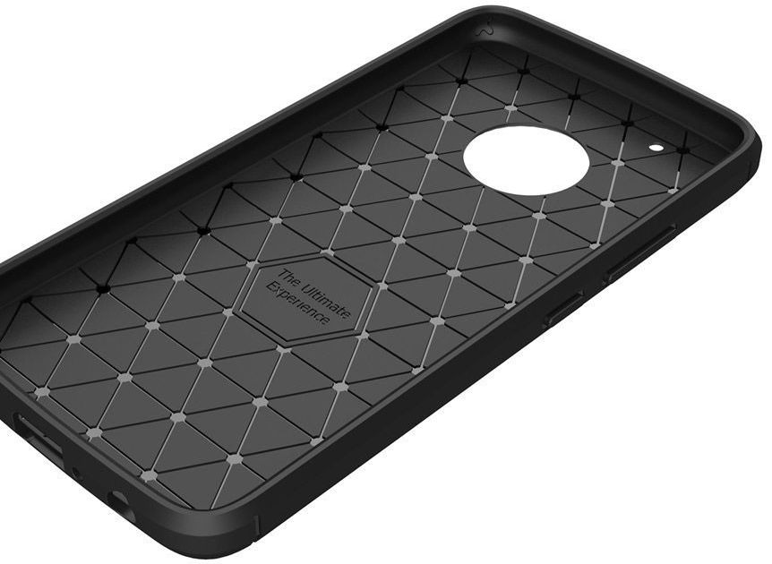 Motorola Moto G5 Plus Geborsteld TPU Hoesje Zwart afbeelding 8