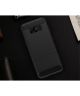 Samsung Galaxy S8 Geborsteld TPU Hoesje Zwart