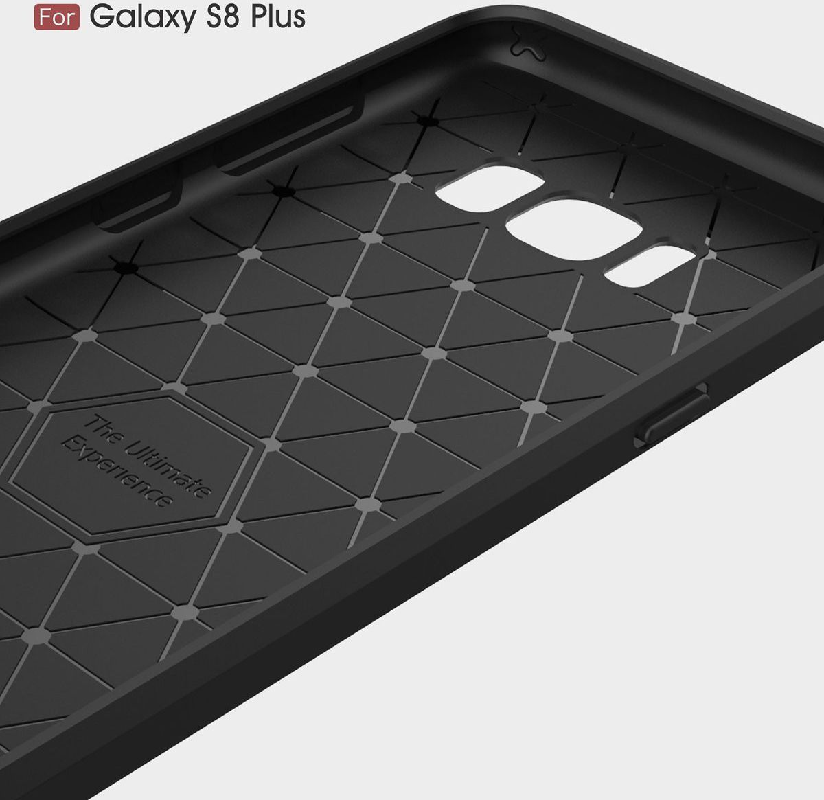 Samsung Galaxy S8 Plus Geborsteld TPU Hoesje Blauw afbeelding 10