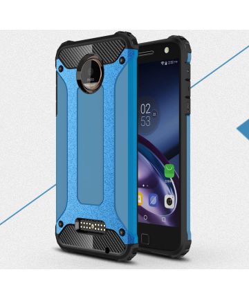 Motorola Moto Z Hybride Beschermhoesje Blauw Hoesjes