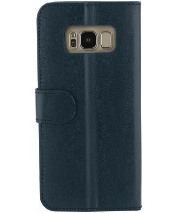 Valenta Classic Luxe Galaxy S8 Hoesje Leer Bookcase Vintage Blauw afbeelding 2