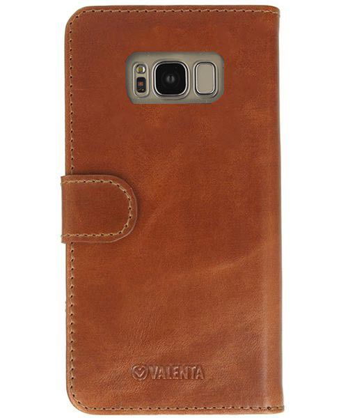 Valenta Classic Luxe Galaxy S8 Hoesje Leer Bookcase Bruin afbeelding 2