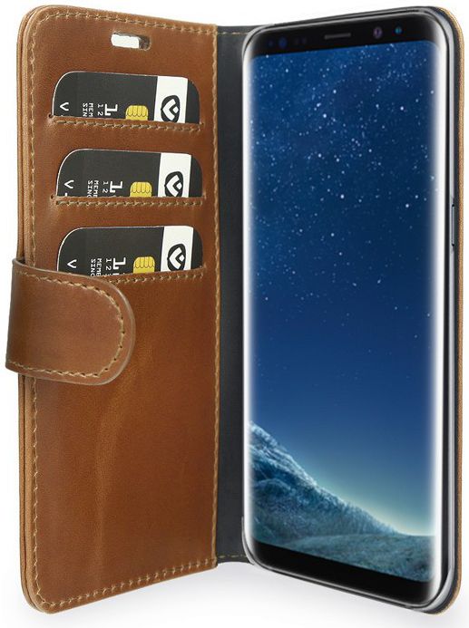 Valenta Classic Luxe Galaxy S8 Hoesje Leer Bookcase Bruin afbeelding 6