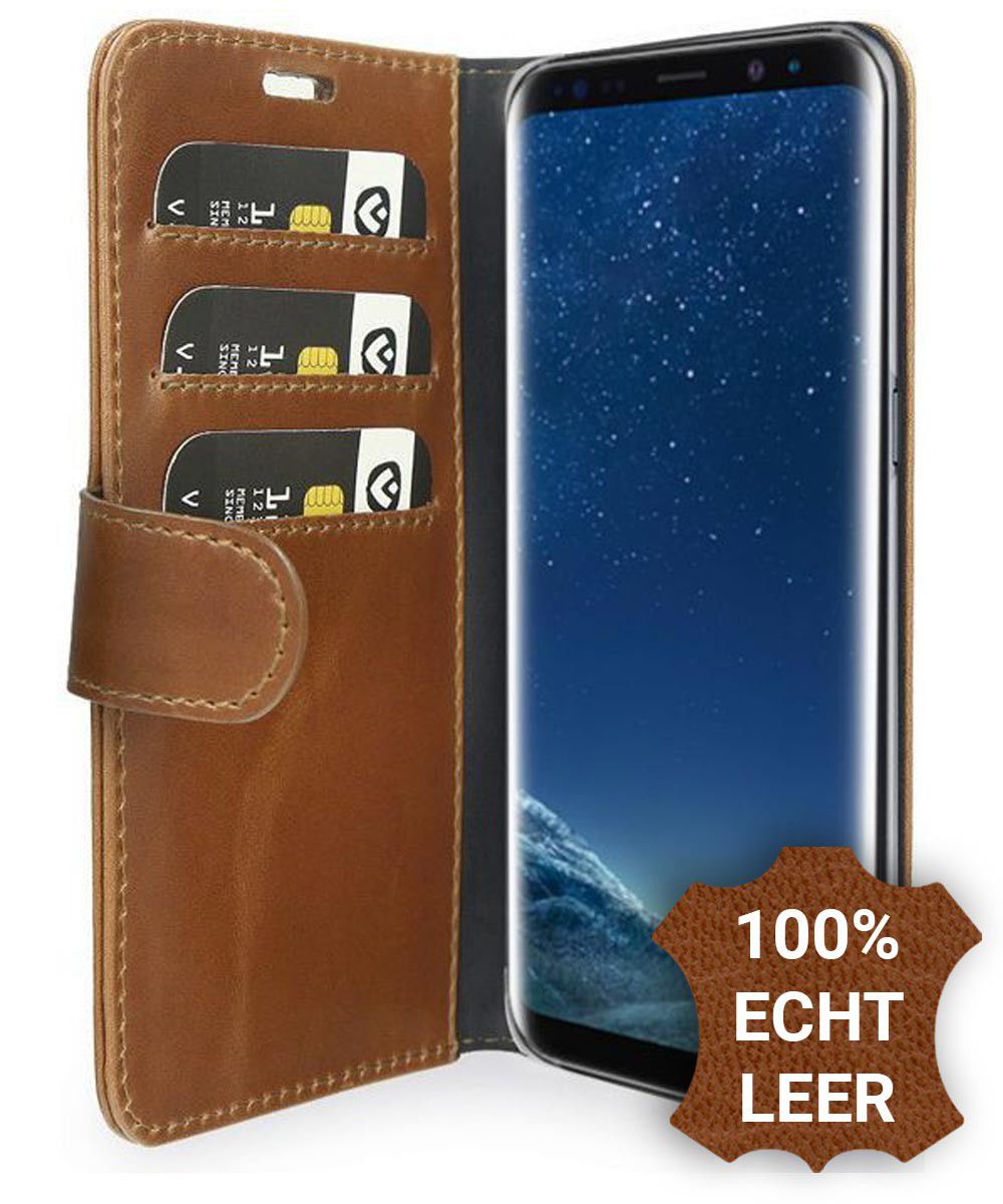 Valenta Classic Luxe Galaxy S8 Hoesje Leer Bookcase Bruin afbeelding 1
