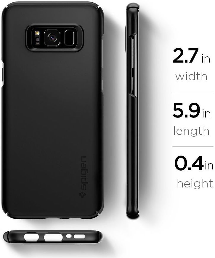 Spigen Thin Fit Case Samsung Galaxy S8 Zwart afbeelding 6