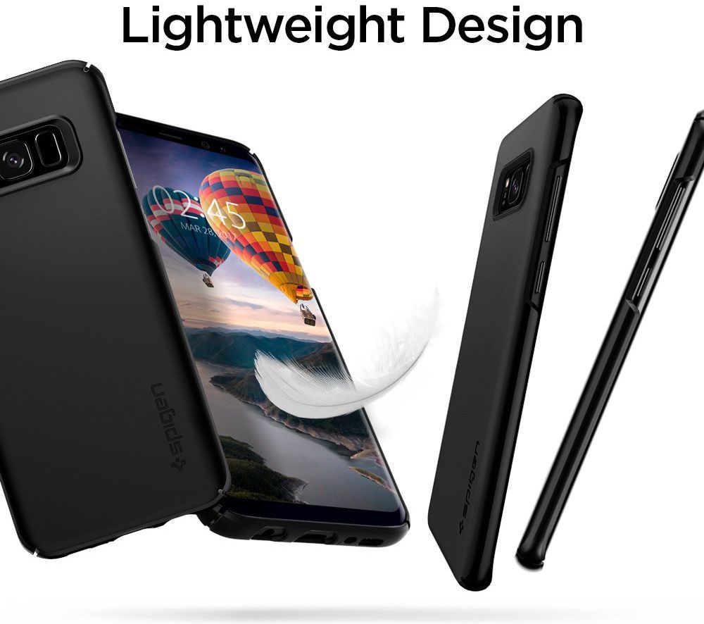 Spigen Thin Fit Case Samsung Galaxy S8 Zwart afbeelding 2