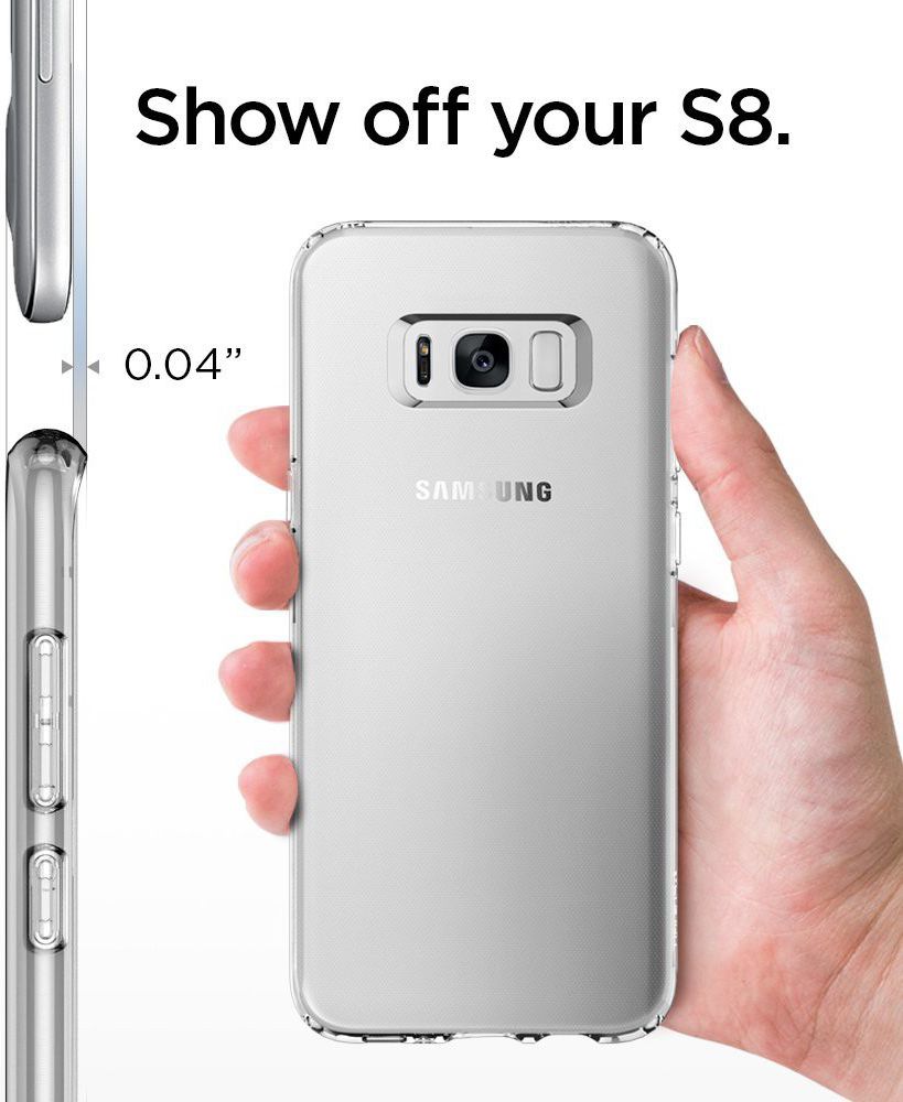 Spigen Liquid Crystal Samsung Galaxy S8 - Clear afbeelding 2