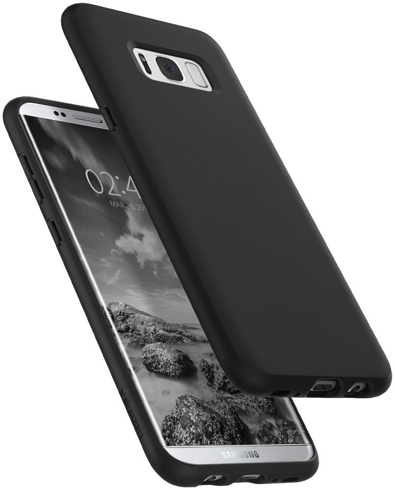 Spigen Liquid Crystal Samsung Galaxy S8 - Mat Zwart afbeelding 2