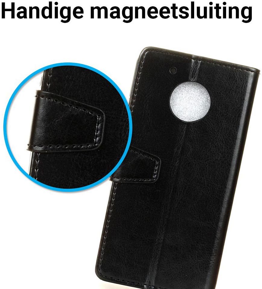 Motorola Moto G5 Hoesje Book Cover Zwart afbeelding 3