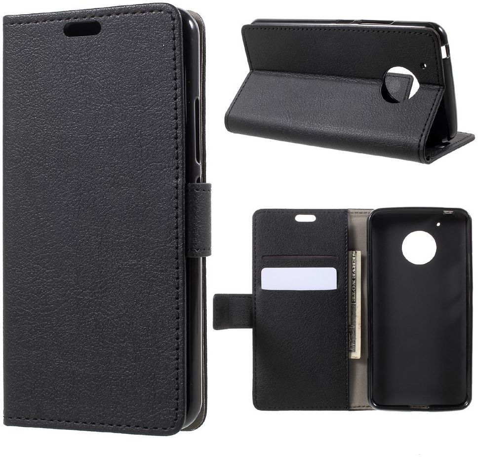 Motorola Moto G5 Hoesje BookCase Met Stand Zwart afbeelding 7