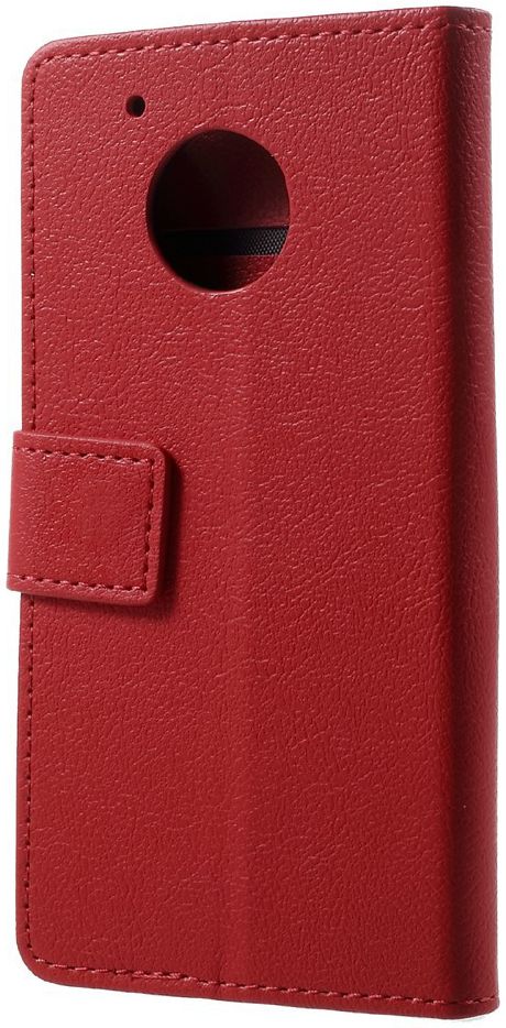 Motorola Moto G5 Hoesje BookCase Met Stand Rood afbeelding 8