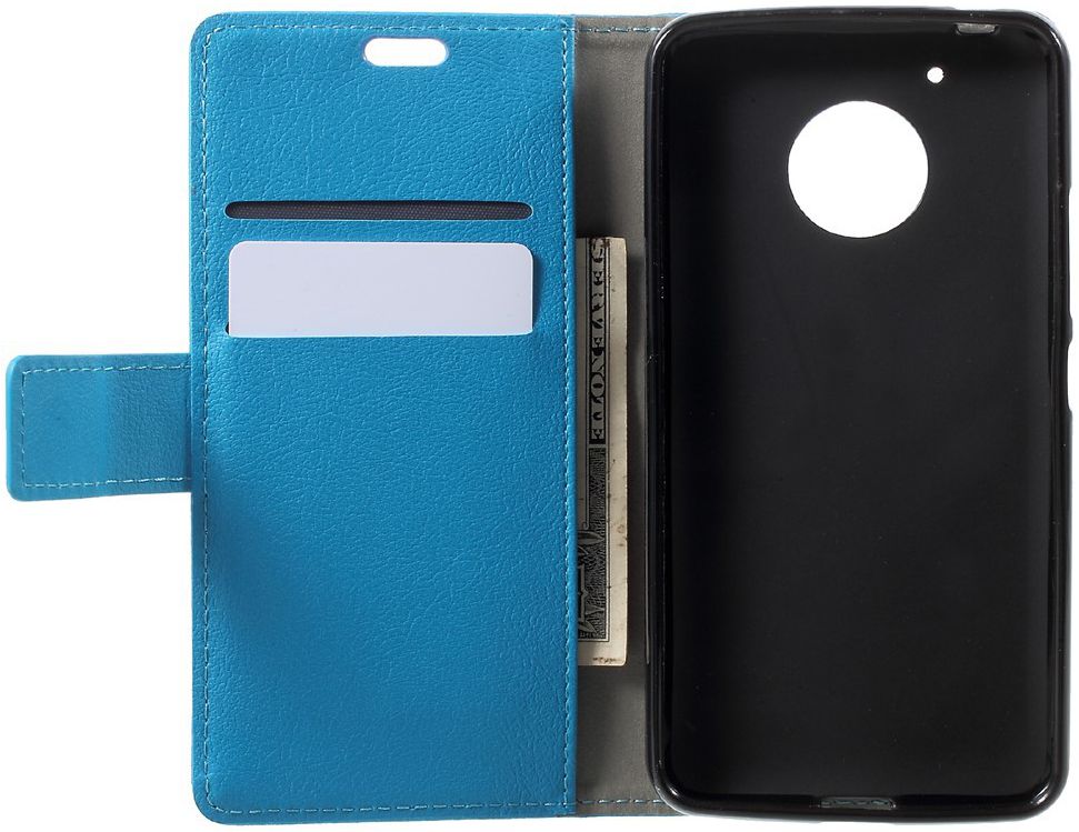 Motorola Moto G5 Hoesje BookCase Met Stand Blauw afbeelding 9