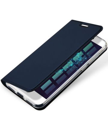 Dux Ducis Huawei P8 Lite (2017) Portemonnee Hoesje Blauw Hoesjes